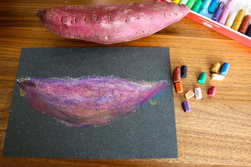 さつまいもの量感画