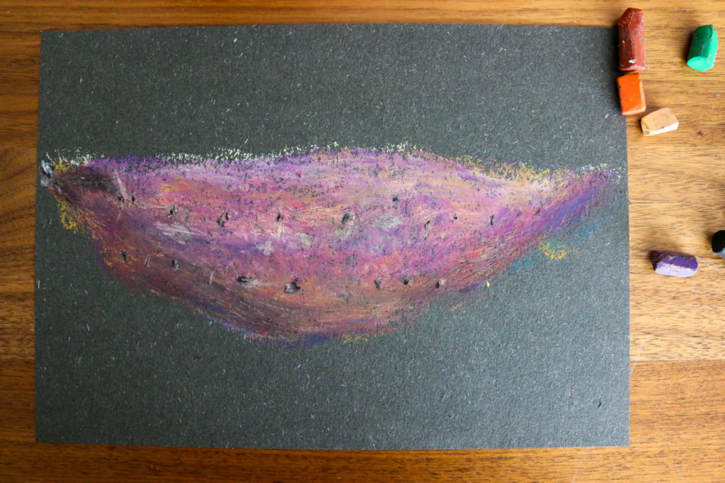 さつまいもの量感画