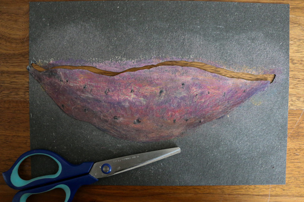 さつまいもの量感画