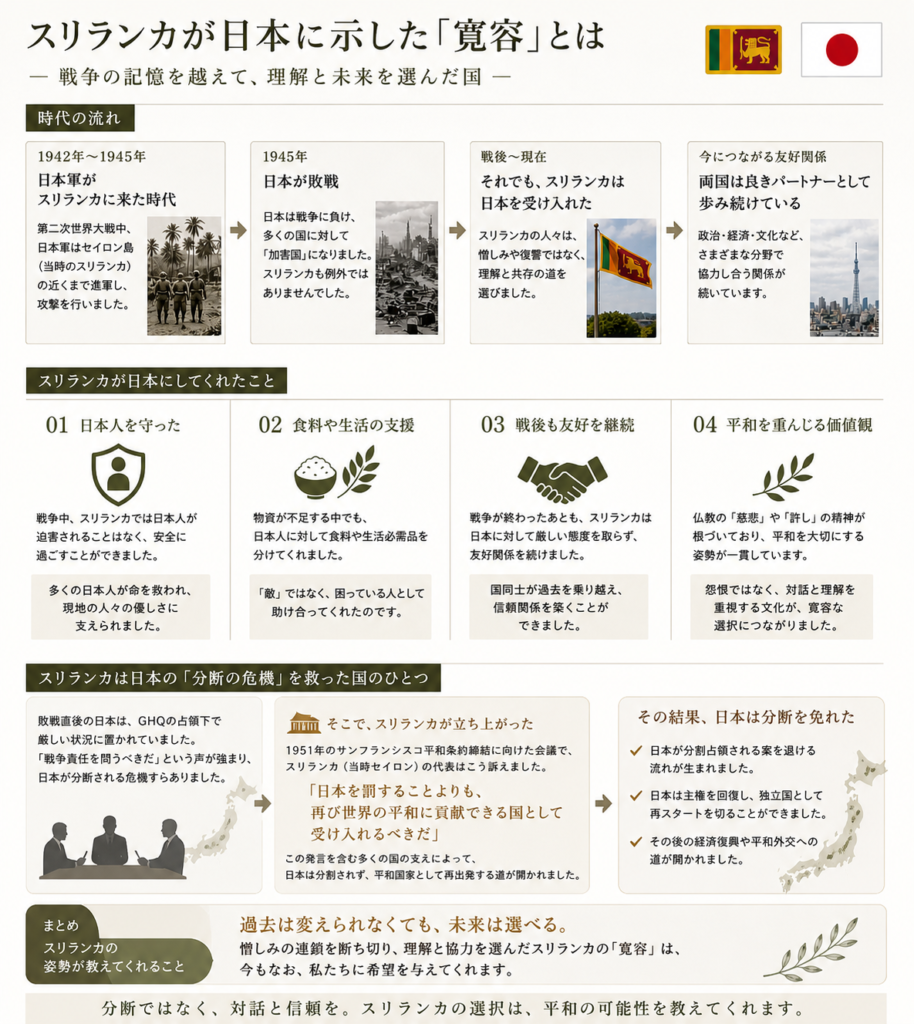 スリランカが日本に示した「寛容」