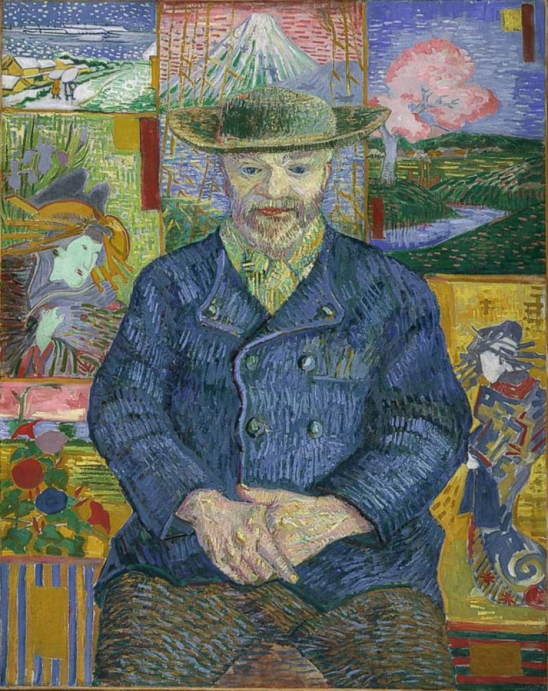Vincent van Gogh《Portrait of Père Tanguy（タンギー爺さん）》Public domain, via Wikimedia Commons