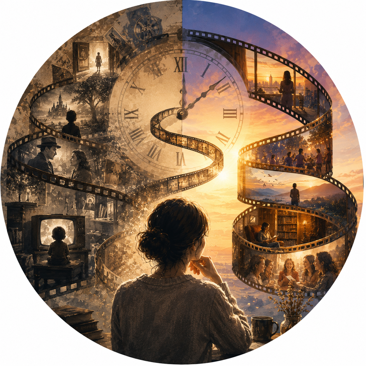 The spiral of time and memory