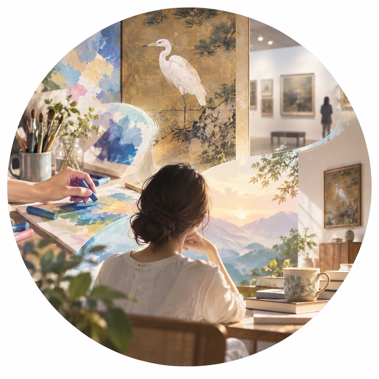 美術館巡りやアート製作そしてアートグッズがある部屋、アートのある日常